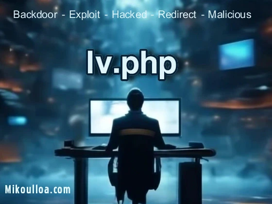 a computer table with a man sitting in front of a screen with the words abe.php being displayed on top of screen . 