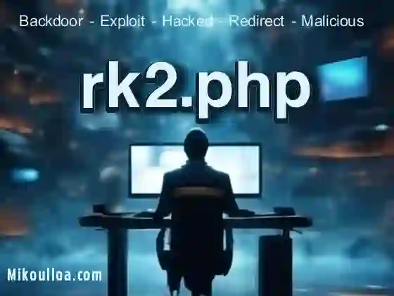 a man viewing a computer screen with the word rk2.php being displayed on it . 